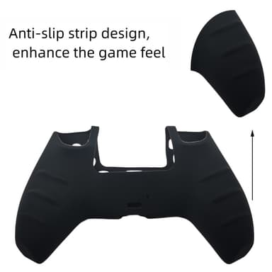 Sony PlayStation 5 PS5 silikonikotelolle, liukastumista estävä suoja - musta