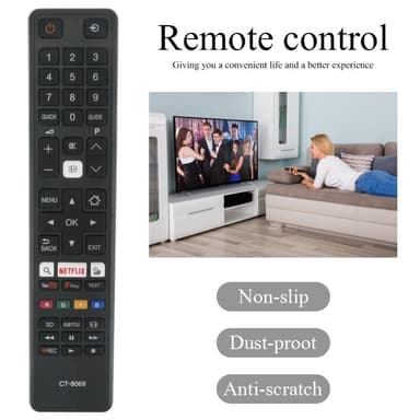 CT-8069 TV-kaukosäätimen vaihto Toshiba Smart TV: lle