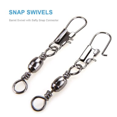 100 kuulalaakeroidut kääntyvät Snap Connector -kalastustarvikkeet