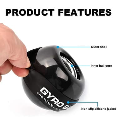 Harjoitus Vahvista rannegyroskooppi Gyro Power Ball Fidget