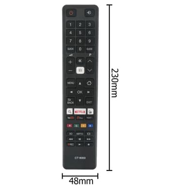 CT-8069 TV-kaukosäätimen vaihto Toshiba Smart TV: lle