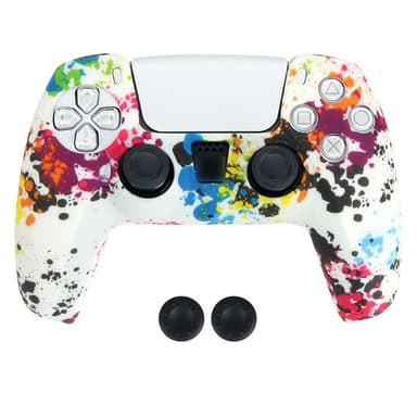 DATA FROG Sony Playstation 5 Peliohjain Liukumaton Silikonisuoja Peliohjaimen Suojakuori 2 Rocker Capsilla