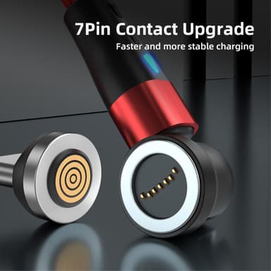 1 m latauskaapeli 3-in-1 magneettinen Lightning-/Type-C/Micro