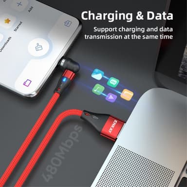 1 m latauskaapeli 3-in-1 magneettinen Lightning-/Type-C/Micro