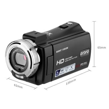 1080P Full HD -videokamera tukee Night Vision Vlog Youtube -kameraa