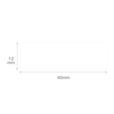 Lämpötarrat Niimbot D11 etikettikoneeseen, itseliimautuvat, 12x40mm, valkoinen