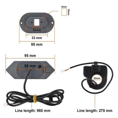Ninebot Max G30 -takavalojen suuntavilkkujen LED-takavalolle