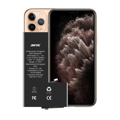 IPARTSEXPERT 3046mAh akku iPhone 11 Prolle suuri kapasiteetti