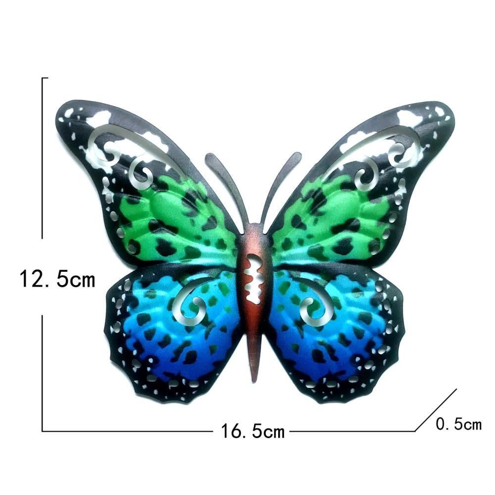 Art 3D Butterfly Seinään ripustettava sisustus Puutarhapihan kotikoriste -  -sininen