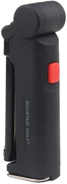 Ladattava taskulamppu 2000mAh, musta