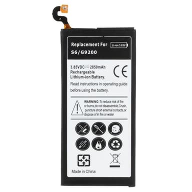2550mAh litiumioniakun vaihto Samsung Galaxy S6 G920: lle