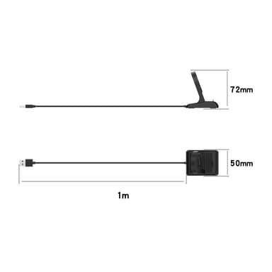 TicWatch Pro 5 3 3 LTE Pro X USB-kaapelin lataustelakkalaturille