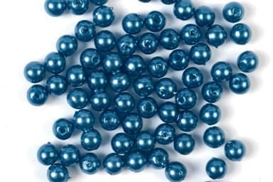 Plastpärlor 8mm 500g, Blå