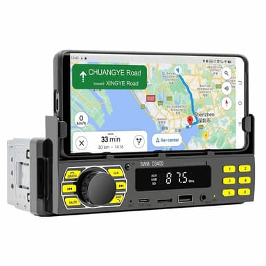 Bluetooth Stereo Autostereo FM Radio MP3-soitin Puhelinteline
