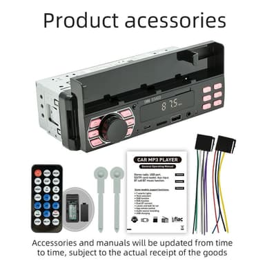 Bluetooth Stereo Autostereo FM Radio MP3-soitin Puhelinteline