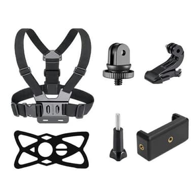 6-in-1-tarvikkeet GoPro Herolle, rintahihnan mobiilipidike jne