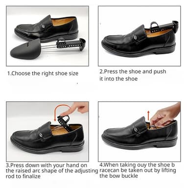 2kpl säädettävä muovikenkä Shoe block Extender kenkäkoko - Nainen