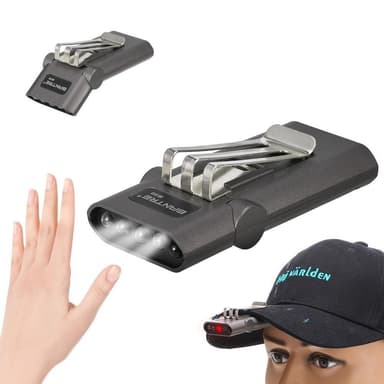 Clip Cap Light Ladattava ajovalaisin Handsfree-taskulamppu