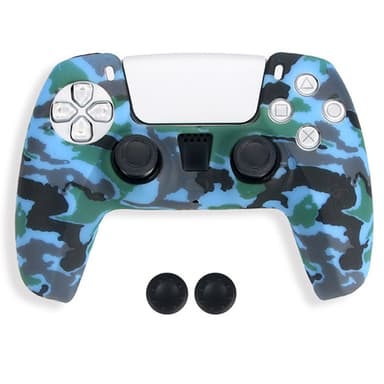 DATA FROG Sony Playstation 5 Peliohjain Liukumaton Silikonisuoja Peliohjaimen Suojakuori 2 Rocker Capsilla