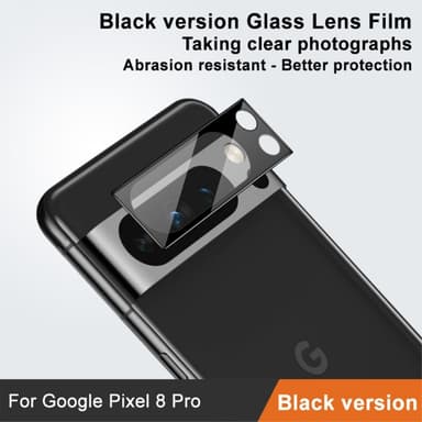 IMAK Google Pixel 8 Pro -kameran linssisuojalle karkaistu lasilinssikalvo