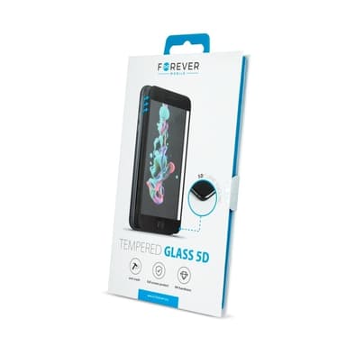 Forever 5D karkaistu lasi näytönsuoja iPhone XS Max / 11 Pro Max - musta kehys - musta kehys