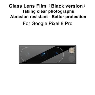 IMAK Google Pixel 8 Pro -kameran linssisuojalle karkaistu lasilinssikalvo