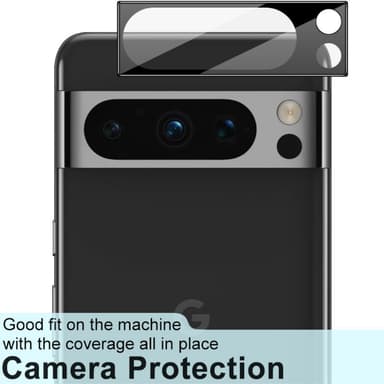 IMAK Google Pixel 8 Pro -kameran linssisuojalle karkaistu lasilinssikalvo