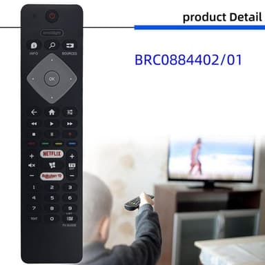 BRC0884402/01 TV-kaukosäätimen vaihto Philips TV: lle