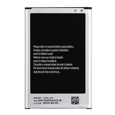 Akku Samsung Galaxy Note 3 N9005 3.8V 3200mAh Li-ionipolymeeriin