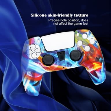 DATA FROG Sony Playstation 5 Peliohjain Liukumaton Silikonisuoja Peliohjaimen Suojakuori 2 Rocker Capsilla