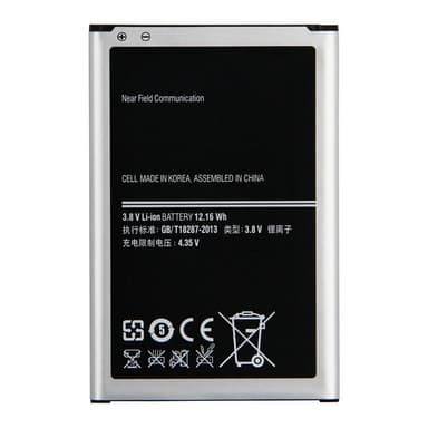 Akku Samsung Galaxy Note 3 N9005 3.8V 3200mAh Li-ionipolymeeriin