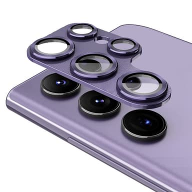 ENKAY Samsung Galaxy S24 Ultra Kameran Linssisuojus Alumiiniseos + Lasi