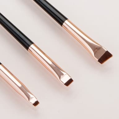3kpl meikkisiveltimiä Eyeshadow Eyeliner Eyebrow Makeup - Musta + kulta