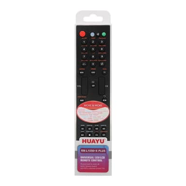 HUAYU RM-L1098+X PLUS TV kaukosäädin LCD LEDin vaihto