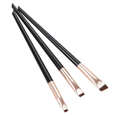3kpl meikkisiveltimiä Eyeshadow Eyeliner Eyebrow Makeup - Musta + kulta