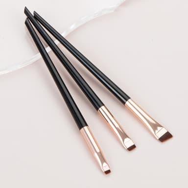3kpl meikkisiveltimiä Eyeshadow Eyeliner Eyebrow Makeup - Musta + kulta