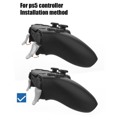 Laajennettu liipaisinpainike Sony PS5 L2 / R2 liipaisu + avainsuojus
