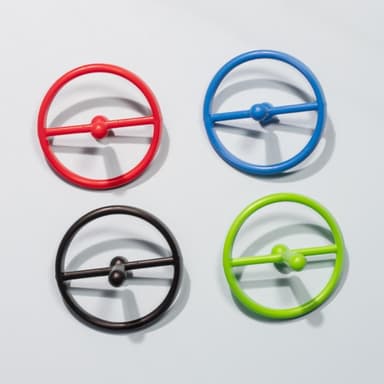 2 kpl satunnaisvärejä Fidget Toy Spin pyörivä Gyro Decompression