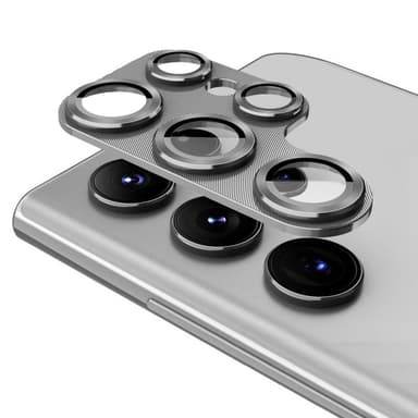 ENKAY Samsung Galaxy S24 Ultra Kameran Linssisuojus Alumiiniseos + Lasi