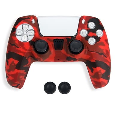 DATA FROG Sony Playstation 5 Peliohjain Liukumaton Silikonisuoja Peliohjaimen Suojakuori 2 Rocker Capsilla