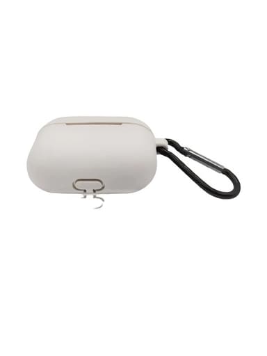 Silikonikuori koukulla Airpods Prolle, Taupe