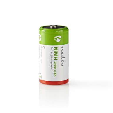 Nedis Ladattava Ni-MH-Akku C | 1.2 V DC | 4000 mAh | Esiladattu | 2 Kpl pakkaus | HR14