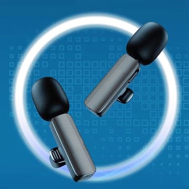 Langaton Lavalier Lapel -mikrofoni ja -vastaanotin iPhone 2 +1:lle