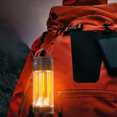 3-in-1 Lamp Camping Kaksinkertainen valonlähde Ladattava