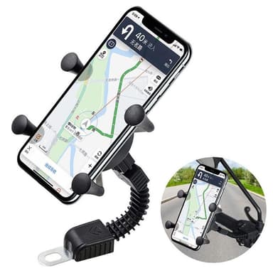 Moottoripyörän puhelinpidikkeen tuki Pyörän ohjaustangon teline mobiilikiinnike