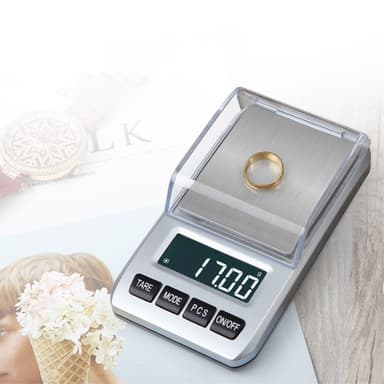 Pienikokoinen digitaalinen ruostumaton vaaka Paino 0,01 grammaa jopa 200 grammaan
