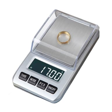 Pienikokoinen digitaalinen ruostumaton vaaka Paino 0,01 grammaa jopa 200 grammaan