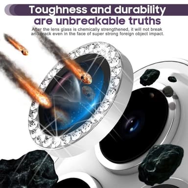 iPhone 15 Pro / 15 Pro Max Ring Circle Lens -elokuvasetti Glitter