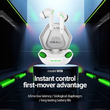 CELEBRAT Kobra Design Bluetooth In-Ear kuulokkeet Stereokuulokkeet - valkoinen