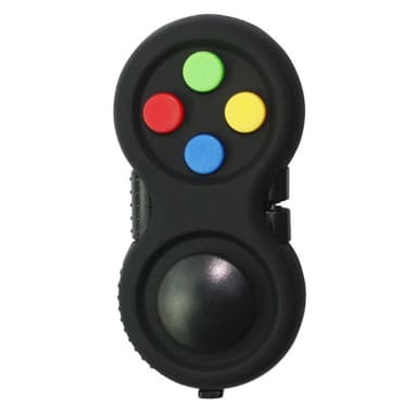 Fidget Spinner Stress Relief Joy-Stick avaimenperällä - Musta